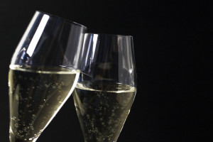 champagne toast glasses