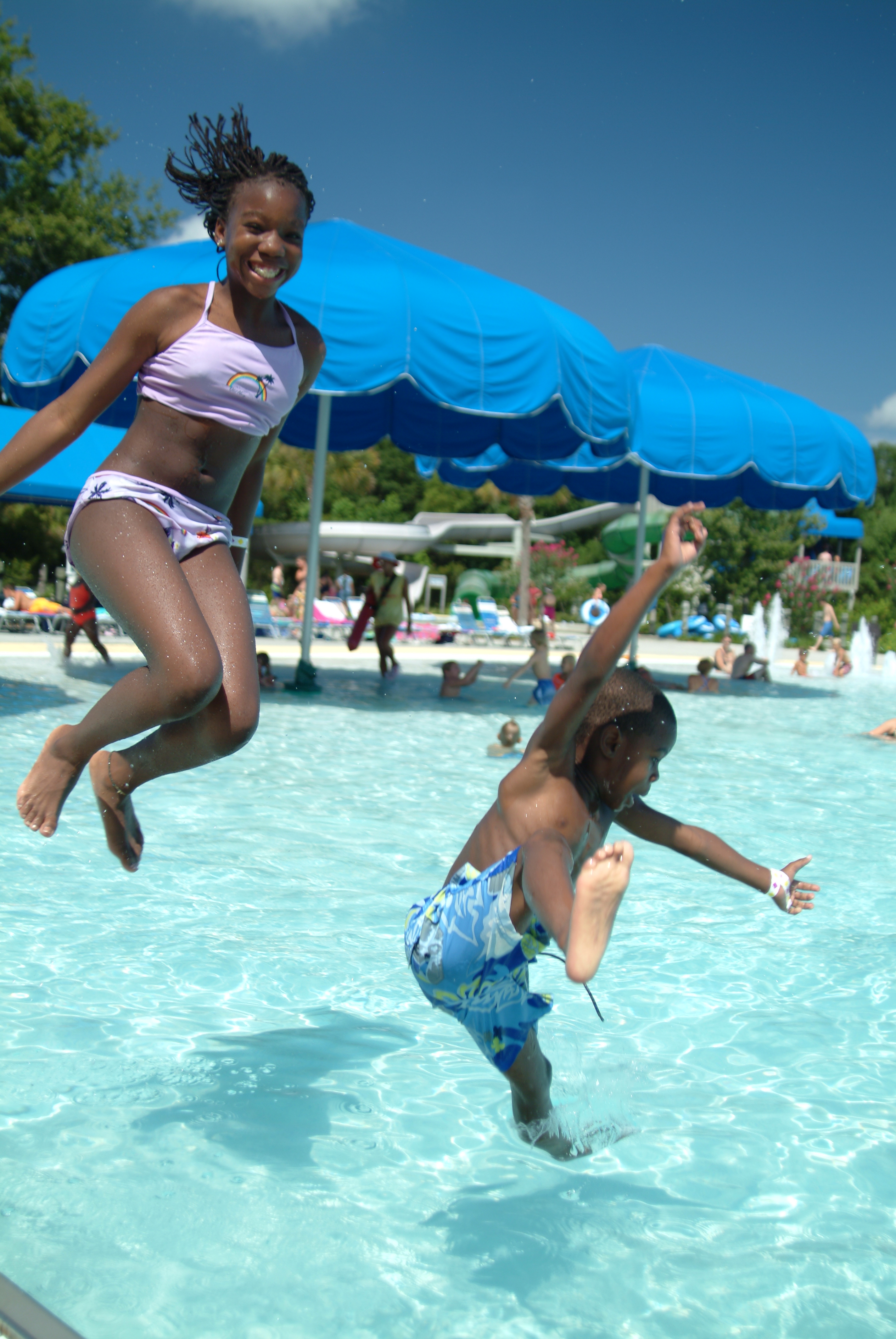 jump and splash