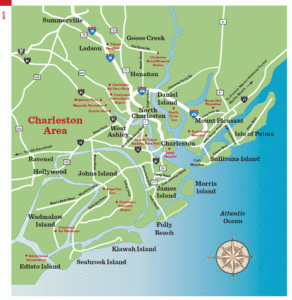 Charleston SC Area Map