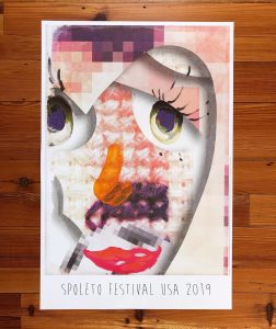 2019 Spoleto poster features vibrant artwork (Untitled, 2016) by Los Angeles-based painter Laura Owens