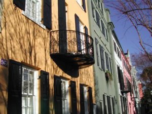 Rainbow Row in Charleston, SC