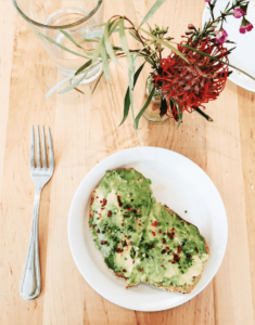 The Park Cafe Avocado Toast