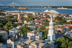 charleston, sc aerial view
