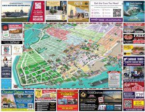 downtown charleston sc illustrated map