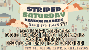 Striped Saturday Vendor Market @ Striped Pig Distillery |  |  | 