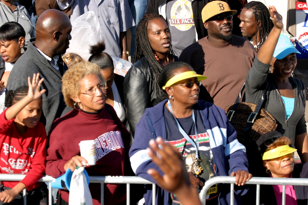 MLK Day Parade crowd